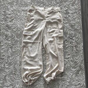 Cream Cargo Pants